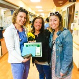 Kelsey, (Emma's nurse) and Melissa (Emma's favorite Tech) pose for a picture at The Daisy Foundation Awards Ceremony at Ascension Hospital, Racine WI.